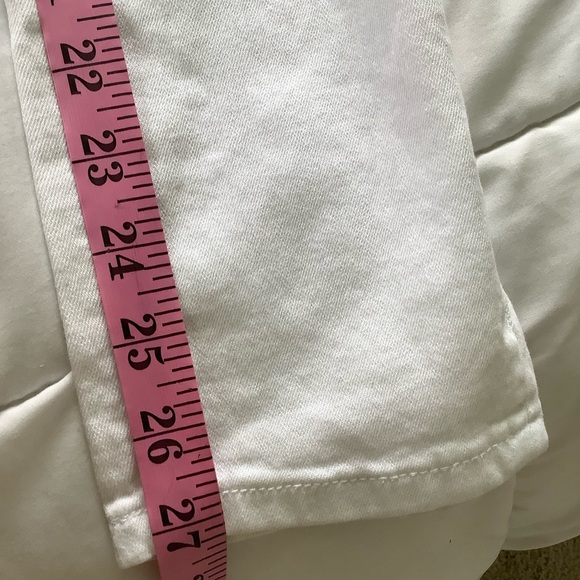 A’2nd by Special A Jeans White Mid Rise Skinny Ankle Jeans Size 7 - Picture 7 of 10